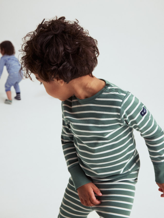 Langermet T-skjorte stripet Langermet T-skjorte stripet