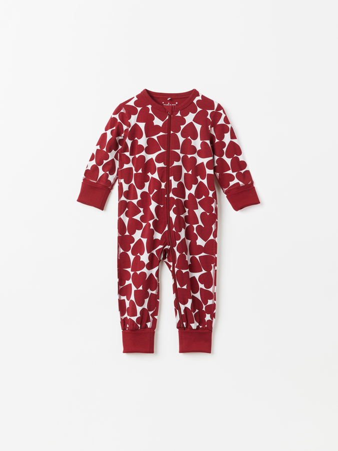 Hel pyjamas med hjerter baby