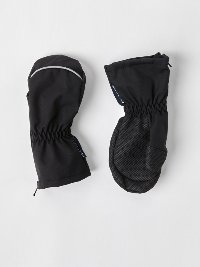 Vindtette skallvotter med glidelås Vindtette skallvotter med glidelås