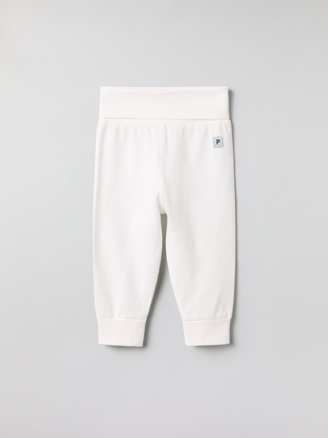 Bukse med nedbrettbare vrangborder Bukse med nedbrettbare vrangborder