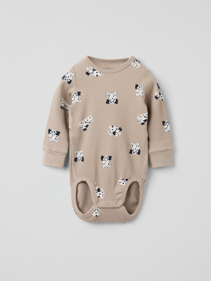 Ribbestrikket body dalmatiner Ribbestrikket body dalmatiner