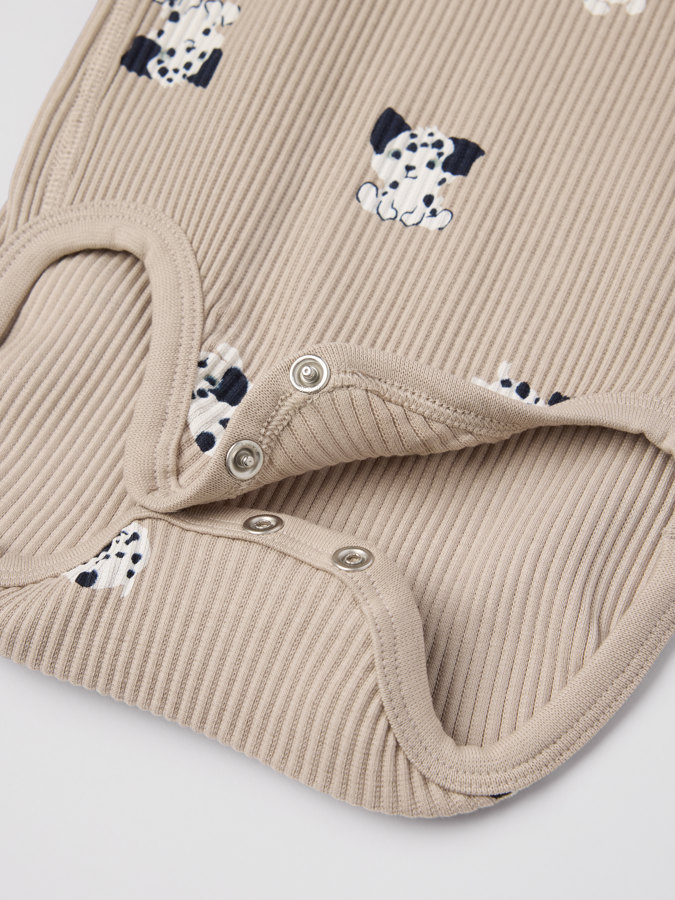 Ribbestrikket body dalmatiner Ribbestrikket body dalmatiner