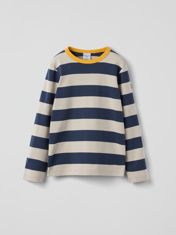 Langermet T-skjorte stripet Langermet T-skjorte stripet