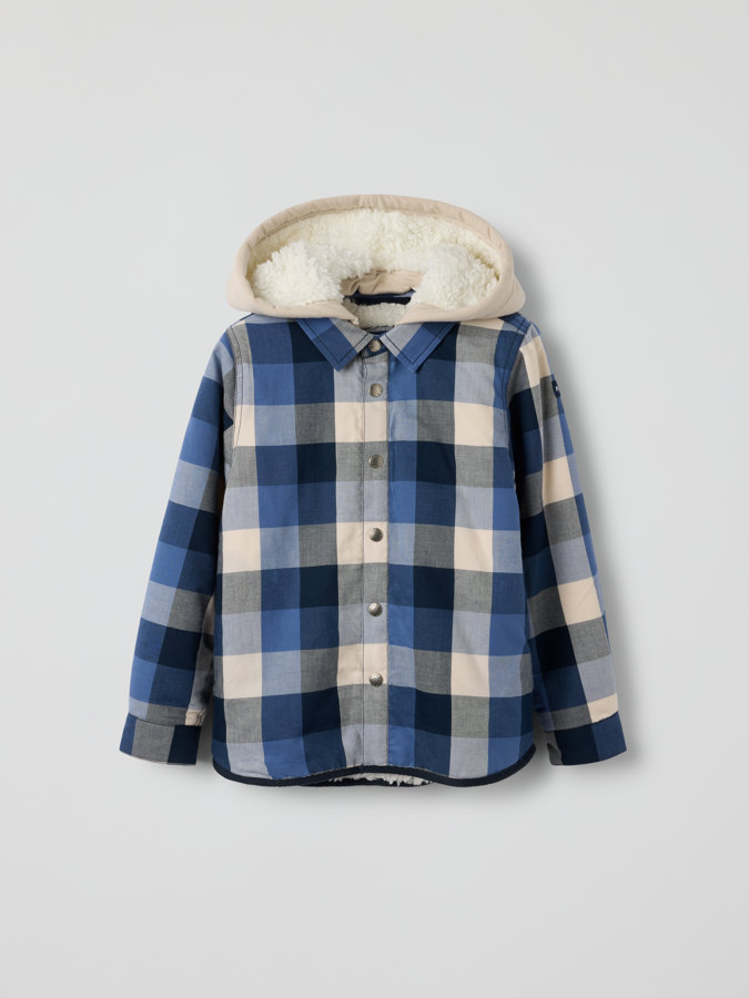 Jakkeskjorte pilefôr rutet Jakkeskjorte pilefôr rutet