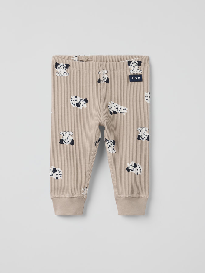 Ribbestrikket bukse dalmatiner Ribbestrikket bukse dalmatiner