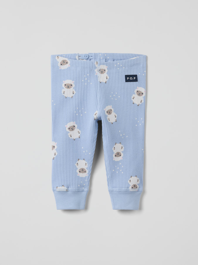 Ribbestrikket bukse lam Ribbestrikket bukse lam