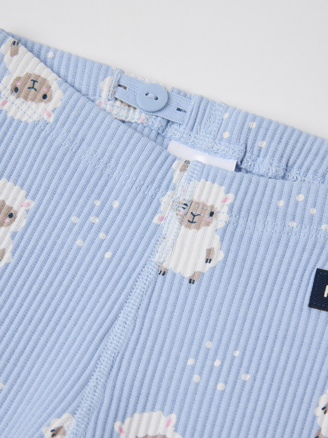 Ribbestrikket bukse lam Ribbestrikket bukse lam