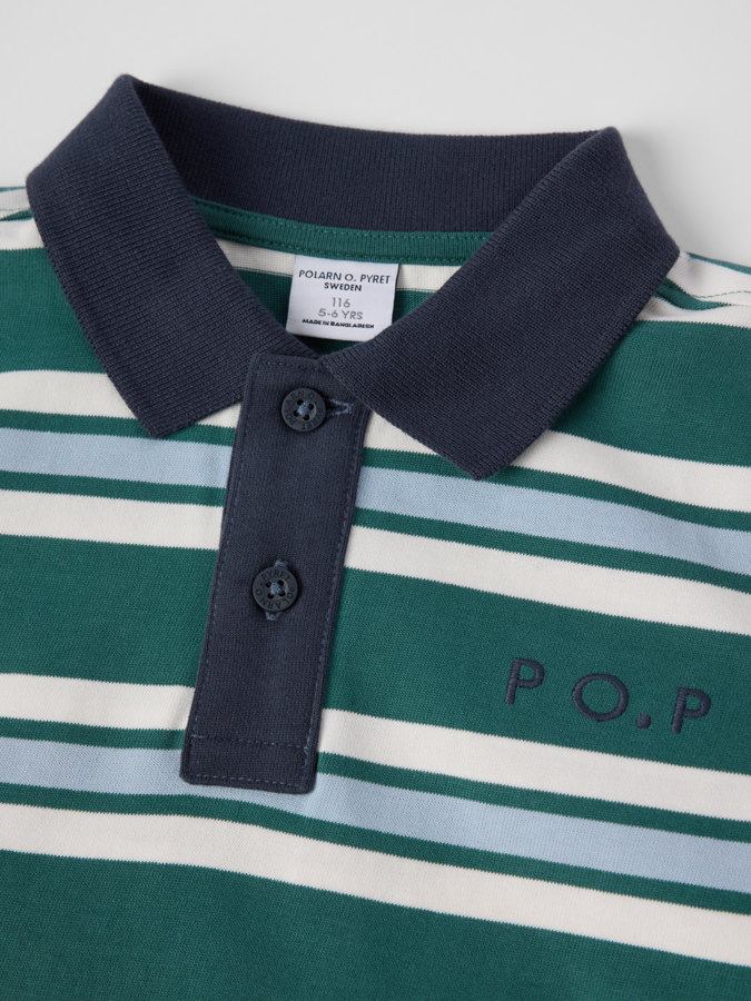 Langermet rugbyskjorte stripete Langermet rugbyskjorte stripete