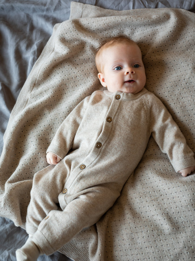 Strikket teppe Kasjmir Strikket teppe Kasjmir